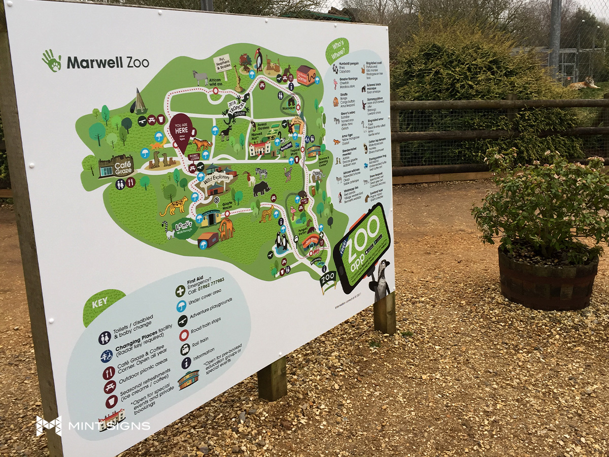 marwell-zoo-panel-post-park-map